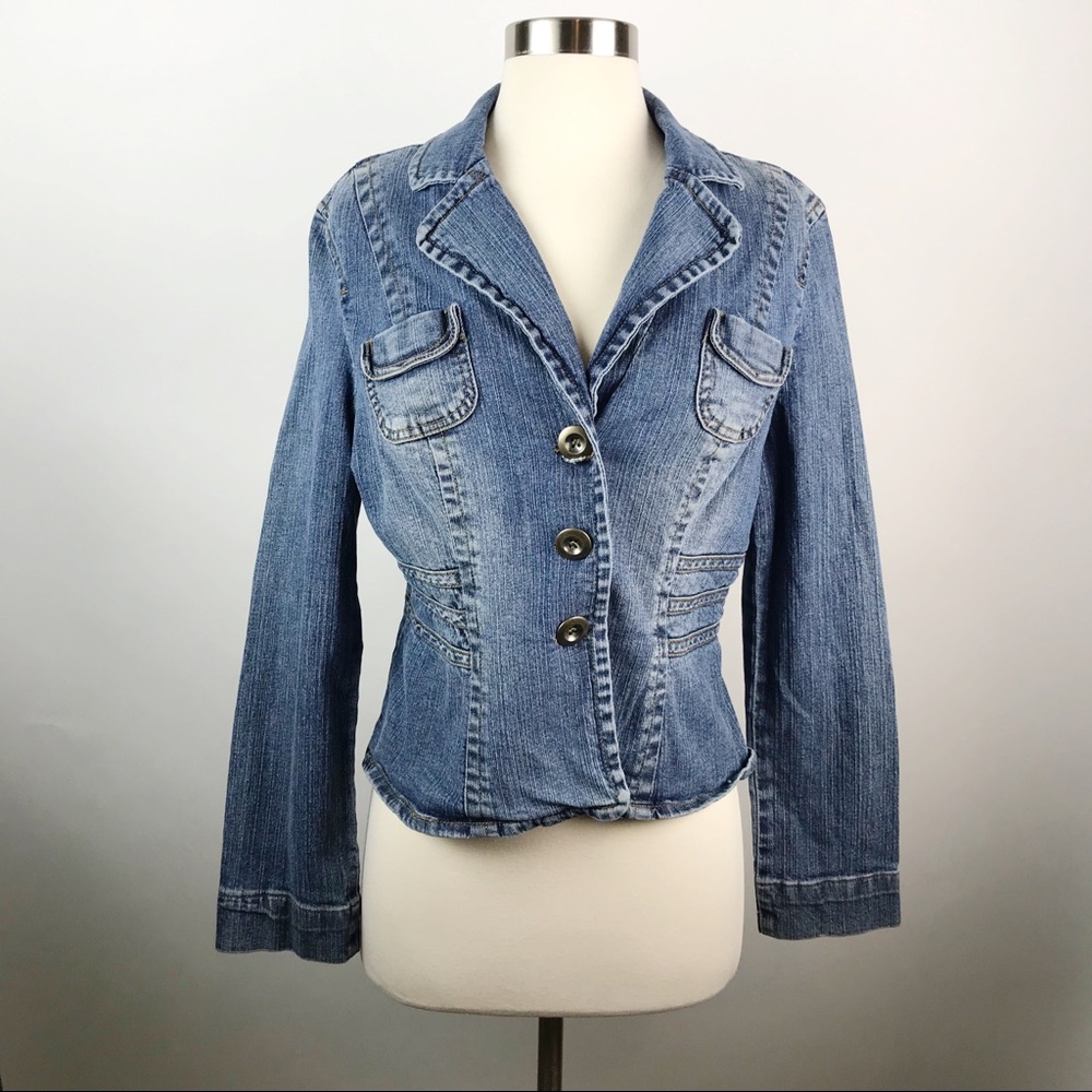 Inc International Denim Jacket Size Medium